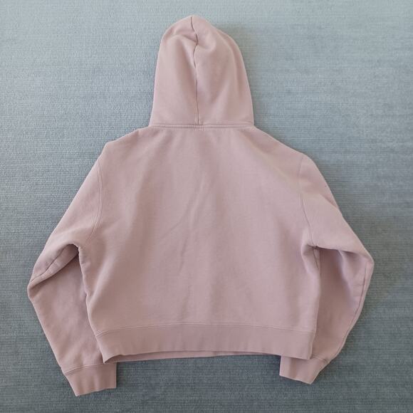 Alexander Wang Hoodie Sweater Womens M Mauve Pink Foundation Terry Logo Casual - Picture 3 of 11